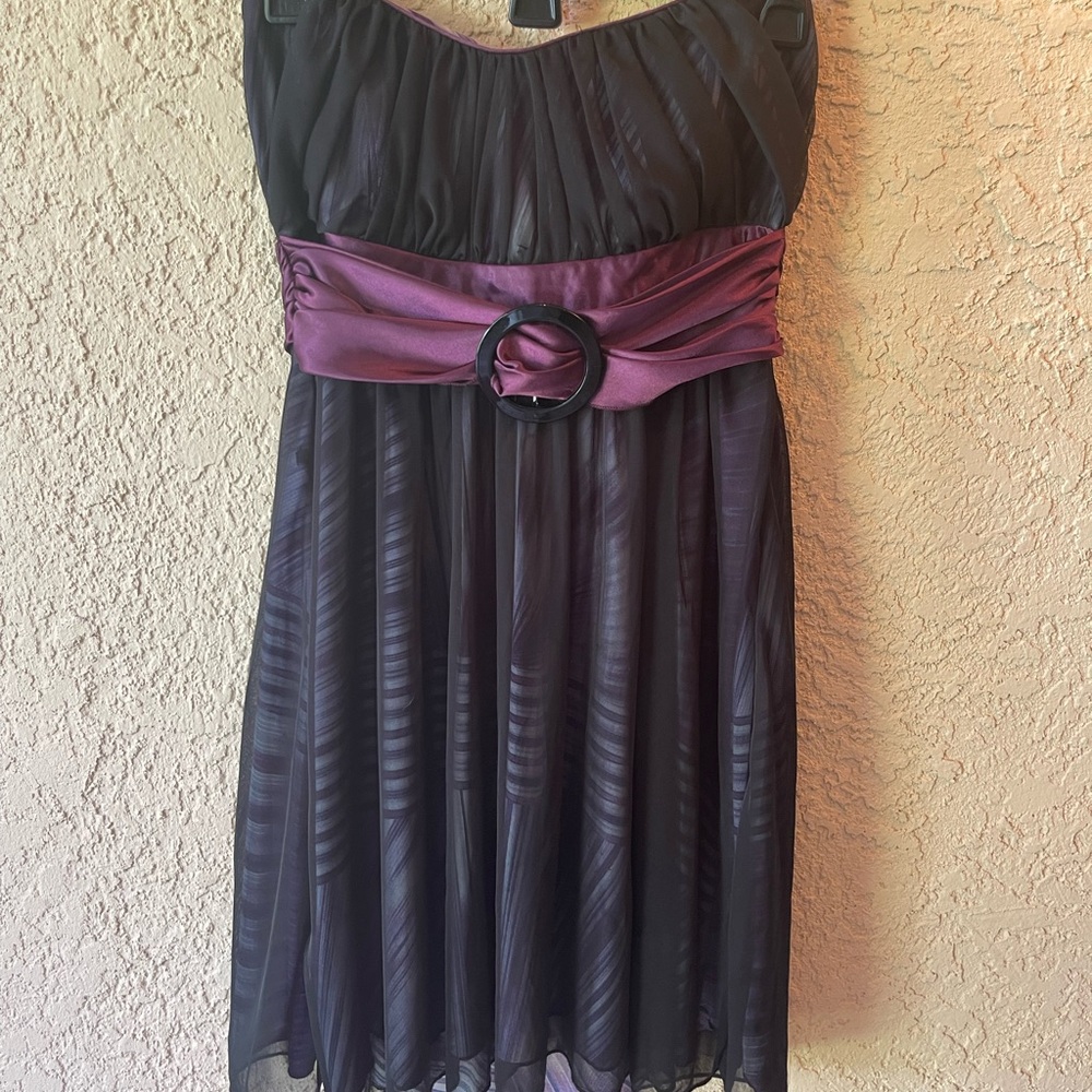 Teeze Me Black Strapless Junior Homecoming Party Sweetheart Neck Dress M